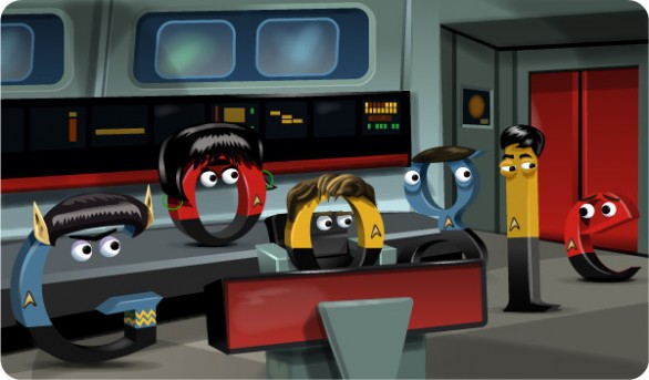 Google omaggia Star Trek con un elaboratissimo Doodle a tema
