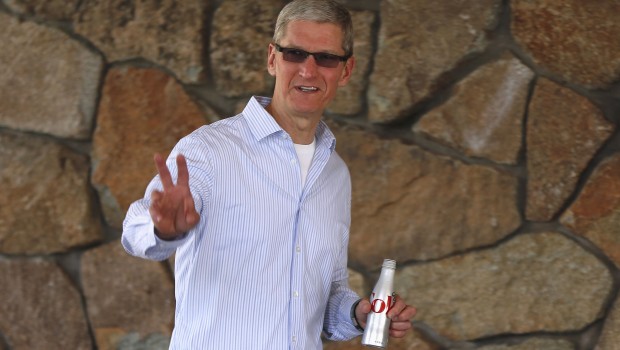 Apple CEO Tim Cook attends the Allen & Co Media Conference in Sun Valley, Idaho